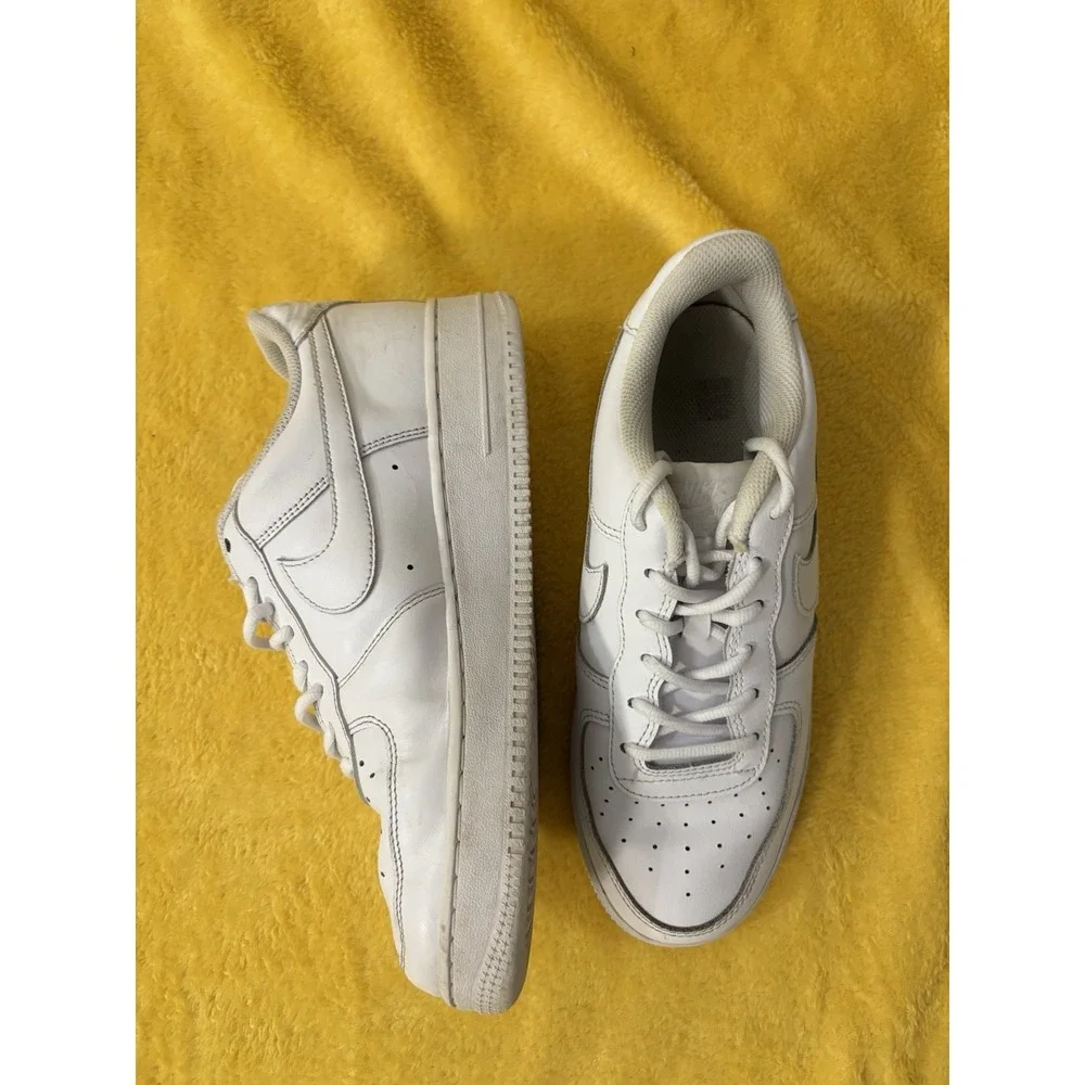 Nike Air Force 1 Shoes Low Big Kids GS Triple White Sneakers DH2920 111 Size 7Y